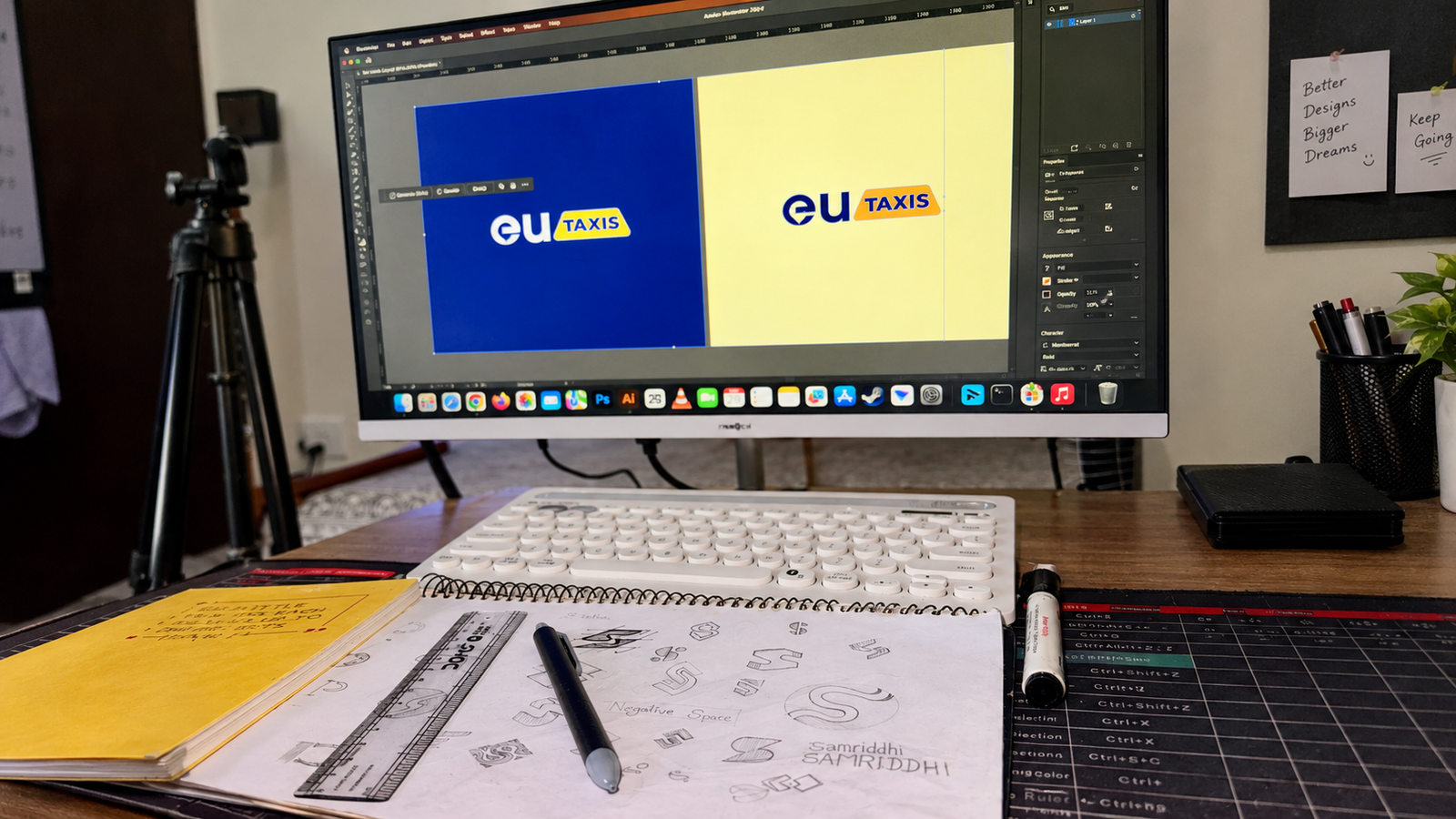 Digital logo design process